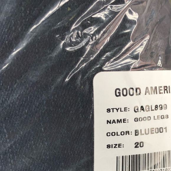 NWT Good American Good Legs Blue001 Distress Jean - Picture 4 of 8
